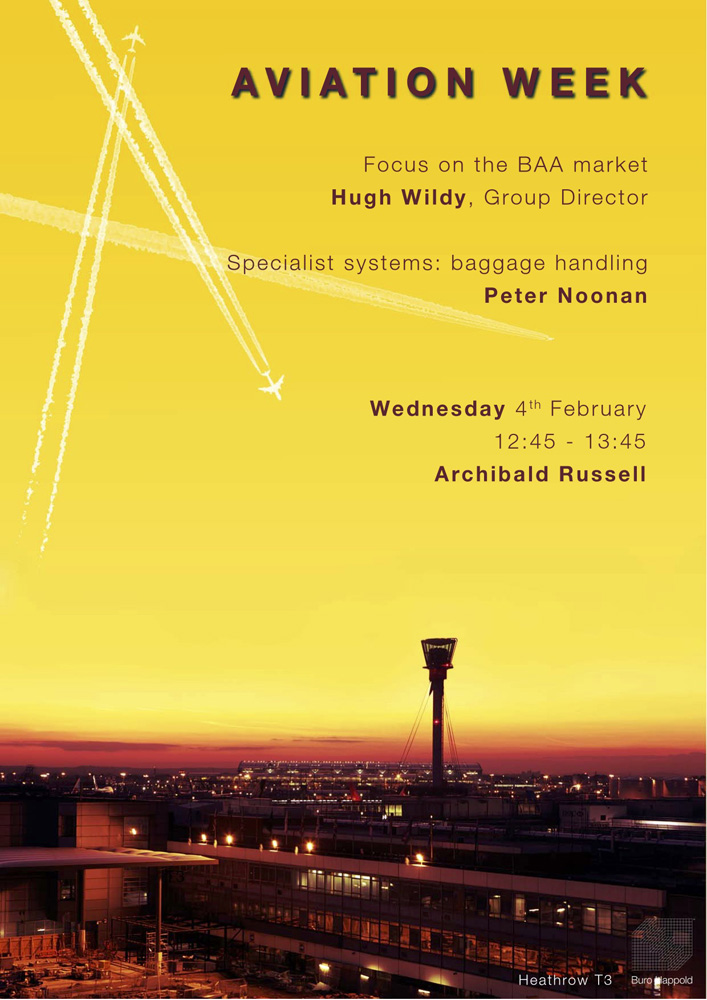 Buro Happold Aviation Week poster Wednesday